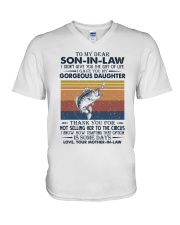 T-SHIRT - SON-IN-LAW - FISHING - VINTAGE - CIRCUS V-Neck T-Shirt tile