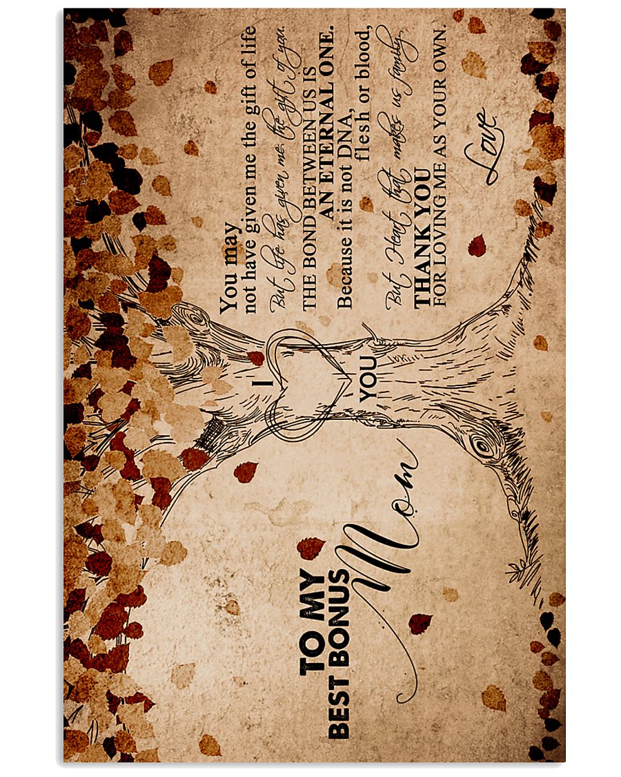 TO MY BEST BONUS MOM 16x24 Poster