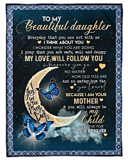 MOM TO DAUGHTER Fleece Blanket tile