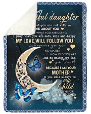MOM TO DAUGHTER Large Sherpa Fleece Blanket - 60" x 80" thumbnail