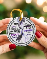 Husband and Wife - Dragon - I Want To Be Your Last Circle ornament - single (porcelain) aos-circle-ornament-single-porcelain-lifestyles-08