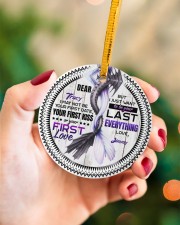 Husband and Wife - Dragon - I Want To Be Your Last Circle ornament - single (porcelain) aos-circle-ornament-single-porcelain-lifestyles-09