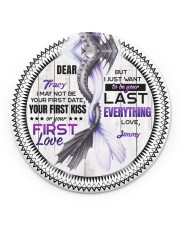 Husband and Wife - Dragon - I Want To Be Your Last Circle ornament - single (porcelain) front