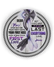 Husband and Wife - Dragon - I Want To Be Your Last Circle Ornament (Wood tile