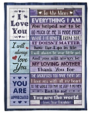 To My Mom - Fleece Blanket Fleece Blanket tile