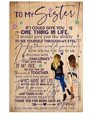 TO MY SISTER 16x24 Poster front