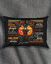 TO MY WIFE - FOX - I LOVE YOU Rectangular Pillowcase aos-pillow-rectangle-front-lifestyle-1