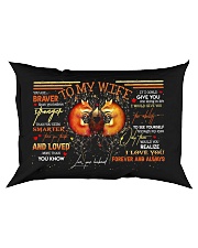 TO MY WIFE - FOX - I LOVE YOU Rectangular Pillowcase front