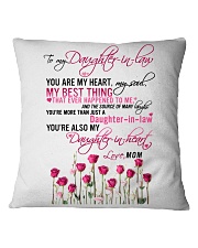 MOM TO DAUGHTER IN LAW Square Pillowcase thumbnail
