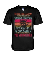 SON-IN-LAW - RACCOON - VINTAGE - YOU VOLUNTEERED V-Neck T-Shirt thumbnail
