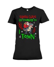 Christmas - Santa Claus Is Coming To Town Premium Fit Ladies Tee tile