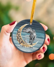 Saurus I Love You To The Moon And Back Circle ornament - single (porcelain) aos-circle-ornament-single-porcelain-lifestyles-09