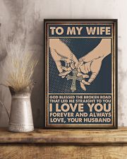 To Wife - Till The End Of Lives - God Blessed 16x24 Poster lifestyle-poster-3