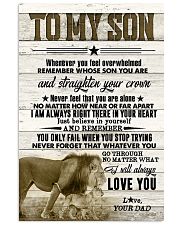 To My Son - Lions - Whenever You Feel Overwhelmed 16x24 Poster front