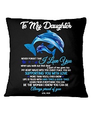 MOM TO DAUGHTER Square Pillowcase thumbnail