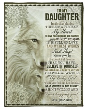 To My Daughter - Inside This Blanket Fleece Blanket tile
