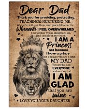 TO MY DAD - LIONS - THANK YOU FOR PROVIDING 16x24 Poster front