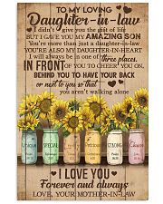 TO MY DAUGHTER-IN-LAW - SUNFLOWER - I LOVE YOU 16x24 Poster front