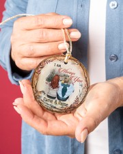 Angel Husband - I Am Always With You Circle ornament - single (porcelain) aos-circle-ornament-single-porcelain-lifestyles-01