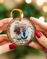 Angel Husband - I Am Always With You Circle ornament - single (porcelain) aos-circle-ornament-single-porcelain-lifestyles-08