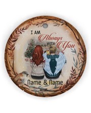 Angel Husband - I Am Always With You Circle Ornament (Wood tile