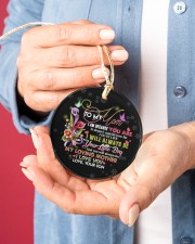 To My Mom - Circle Ornament Circle ornament - single (porcelain) aos-circle-ornament-single-porcelain-lifestyles-01