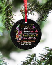 To My Mom - Circle Ornament Circle ornament - single (porcelain) aos-circle-ornament-single-porcelain-lifestyles-07