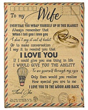 To My Wife - Letter - Everytime You Wrap Yourself Fleece Blanket tile