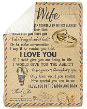 To My Wife - Letter - Everytime You Wrap Yourself Sherpa Fleece Blanket tile