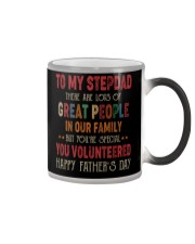 TO MY STEPDAD - VINTAGE - YOU VOLUNTEERED Color Changing Mug thumbnail