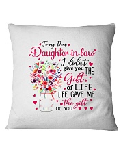 MOM TO DAUGHTER IN LAW Square Pillowcase thumbnail