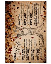 TO MY WIFE 16x24 Poster front
