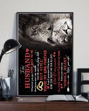 TO MY HUSBAND - LION - I LOVE YOU 16x24 Poster lifestyle-poster-2