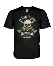 SON-IN-LAW - SKULL - THE MAN THE MYTH THE LEGEND V-Neck T-Shirt thumbnail