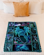 Dragon - Fleece Blanket Small Fleece Blanket - 30" x 40" aos-coral-fleece-blanket-30x40-lifestyle-front-04