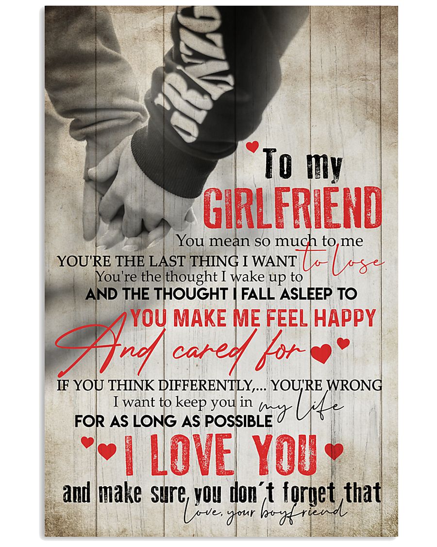 TO MY GIRLFRIEND 16x24 Poster