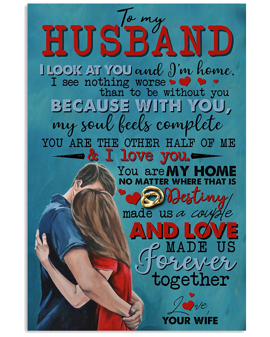 TO MY HUSBAND - COUPLE - I LOVE YOU 16x24 Poster