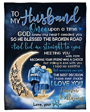 TO MY HUSBAND Fleece Blanket tile