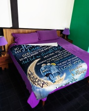 TO MY HUSBAND Large Fleece Blanket - 60" x 80" aos-coral-fleece-blanket-60x80-lifestyle-front-01