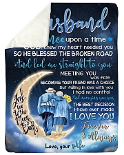 TO MY HUSBAND Large Sherpa Fleece Blanket - 60" x 80" thumbnail
