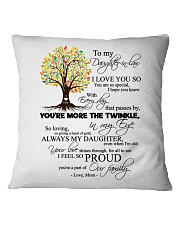 MOM TO DAUGHTER IN LAW Square Pillowcase thumbnail