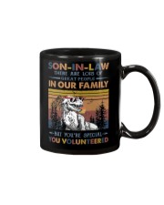 SON-IN-LAW - T REX - VINTAGE - YOU VOLUNTEERED Mug tile