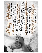 TO MY HUSBAND - HAND IN HAND - I CHOOSE YOU 16x24 Poster front