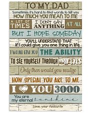 DAUGHTER TO DAD 16x24 Poster front