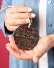 Son-in-law - Vintage - You Volunteered Circle ornament - single (porcelain) aos-circle-ornament-single-porcelain-lifestyles-01