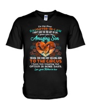 T-SHIRT - TO MY DAUGHTER-IN-LAW - FOX - CIRCUS V-Neck T-Shirt thumbnail