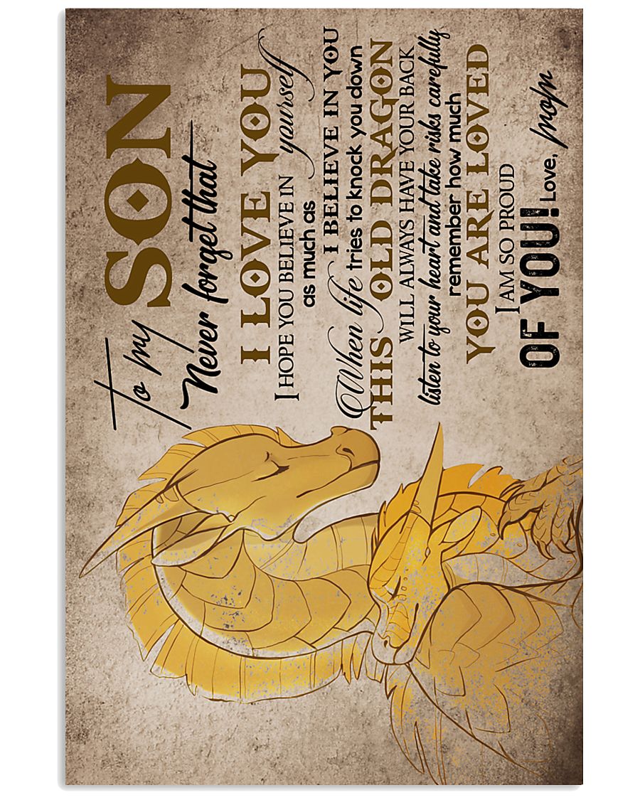 MOM TO SON - DRAGON - TAKE RISKS 16x24 Poster