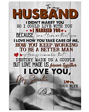 TO MY HUSBAND - RING - I LOVE YOU 16x24 Poster front