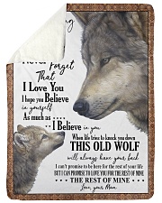 MOM TO SON Large Sherpa Fleece Blanket - 60" x 80" thumbnail