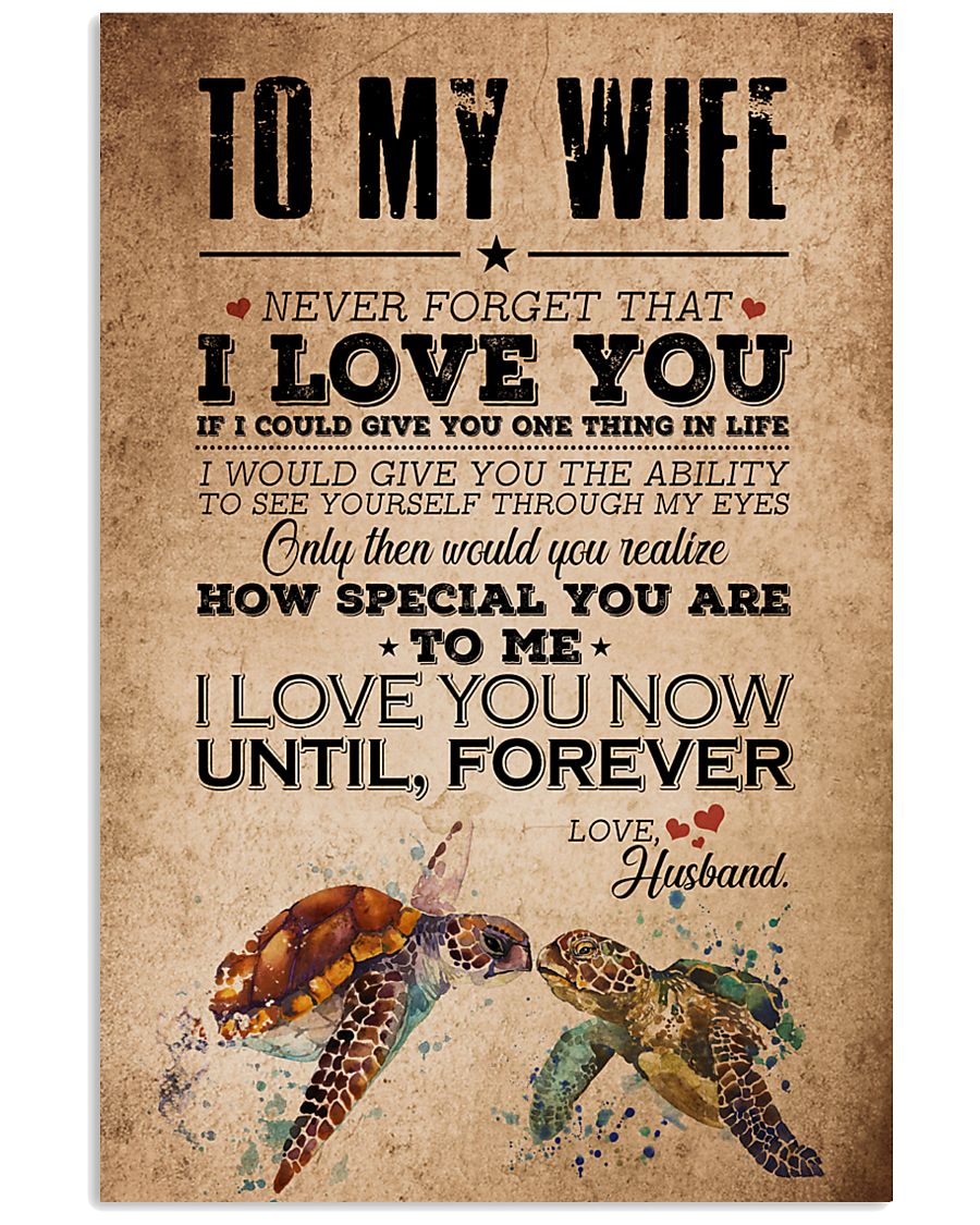 TO MY WIFE 16x24 Poster